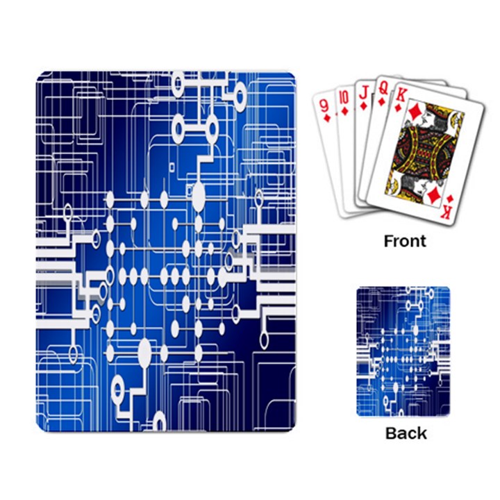 Board Circuits Trace Control Center Playing Card