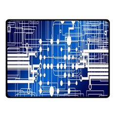 Board Circuits Trace Control Center Fleece Blanket (small) by Nexatart