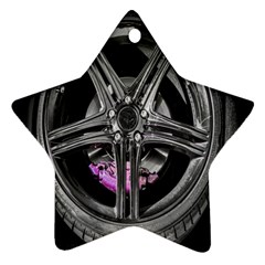 Bord Edge Wheel Tire Black Car Ornament (star)