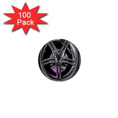 Bord Edge Wheel Tire Black Car 1  Mini Magnets (100 Pack)  by Nexatart