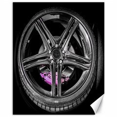 Bord Edge Wheel Tire Black Car Canvas 11  X 14   by Nexatart