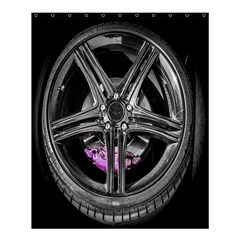 Bord Edge Wheel Tire Black Car Shower Curtain 60  X 72  (medium)  by Nexatart