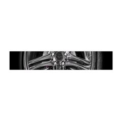 Bord Edge Wheel Tire Black Car Flano Scarf (mini) by Nexatart