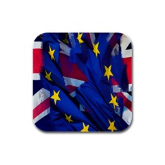 Brexit Referendum Uk Rubber Square Coaster (4 Pack) 