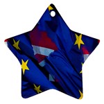 Brexit Referendum Uk Star Ornament (Two Sides) Back