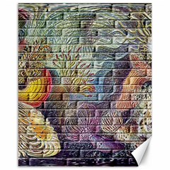 Brick Of Walls With Color Patterns Canvas 16  X 20   by Nexatart