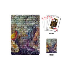 Brick Of Walls With Color Patterns Playing Cards (mini)  by Nexatart