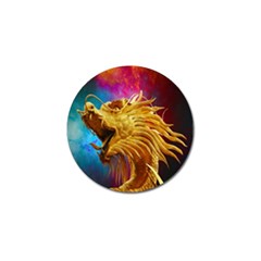 Broncefigur Golden Dragon Golf Ball Marker (4 Pack) by Nexatart