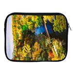 Bridge River Forest Trees Autumn Apple iPad 2/3/4 Zipper Cases Front