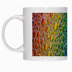 Bubbles Rainbow Colourful Colors White Mugs by Nexatart