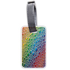 Bubbles Rainbow Colourful Colors Luggage Tags (one Side) 