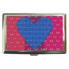 Butterfly Heart Pattern Cigarette Money Cases by Nexatart