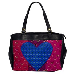 Butterfly Heart Pattern Office Handbags