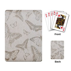 Butterfly Background Vintage Playing Card by Nexatart