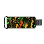 Butterfly Abstract Flowers Portable USB Flash (One Side) Front