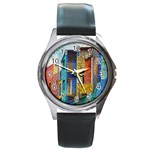 Buenos Aires Travel Round Metal Watch Front