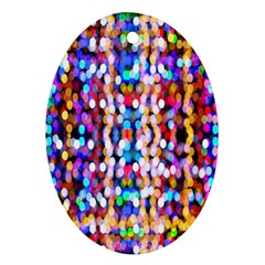 Bokeh Abstract Background Blur Oval Ornament (two Sides) by Nexatart