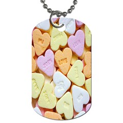 Candy Pattern Dog Tag (one Side) by Nexatart