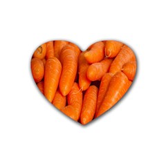 Carrots Vegetables Market Heart Coaster (4 Pack)  by Nexatart