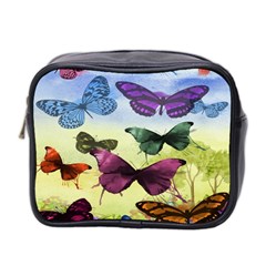 Butterfly Painting Art Graphic Mini Toiletries Bag 2-side