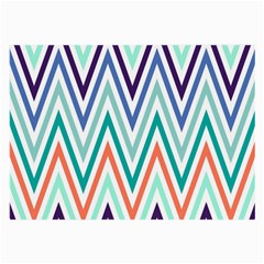 Chevrons Colourful Background Large Glasses Cloth by Nexatart