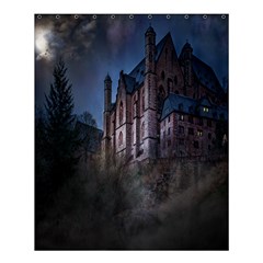 Castle Mystical Mood Moonlight Shower Curtain 60  X 72  (medium) 