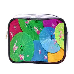 Chinese Umbrellas Screens Colorful Mini Toiletries Bags by Nexatart