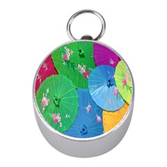 Chinese Umbrellas Screens Colorful Mini Silver Compasses by Nexatart