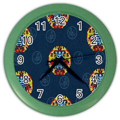 China Wind Dragon Color Wall Clocks by Nexatart