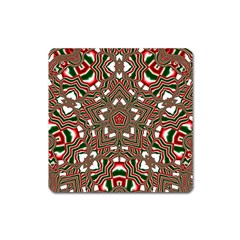 Christmas Kaleidoscope Square Magnet by Nexatart