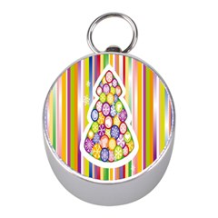 Christmas Tree Colorful Mini Silver Compasses by Nexatart