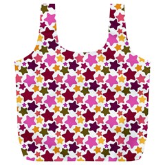 Christmas Star Pattern Full Print Recycle Bags (l)  by Nexatart