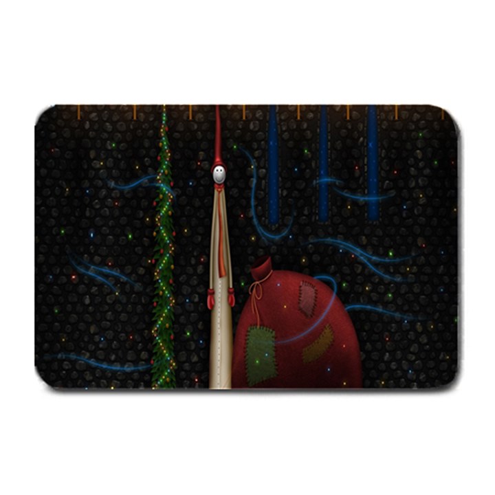 Christmas Xmas Bag Pattern Plate Mats