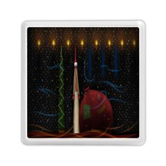 Christmas Xmas Bag Pattern Memory Card Reader (square)  by Nexatart