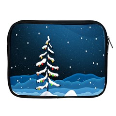 Christmas Xmas Fall Tree Apple Ipad 2/3/4 Zipper Cases