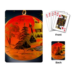 Christmas Bauble Playing Card by Nexatart