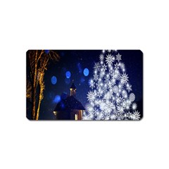 Christmas Card Christmas Atmosphere Magnet (Name Card)