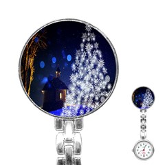 Christmas Card Christmas Atmosphere Stainless Steel Nurses Watch