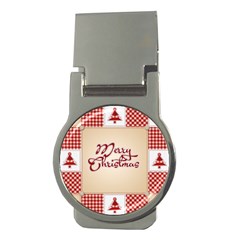 Christmas Xmas Patterns Pattern Money Clips (round) 