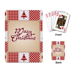 Christmas Xmas Patterns Pattern Playing Card by Nexatart