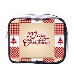 Christmas Xmas Patterns Pattern Mini Toiletries Bags by Nexatart