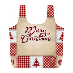 Christmas Xmas Patterns Pattern Full Print Recycle Bags (l)  by Nexatart