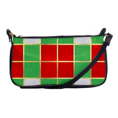 Christmas Fabric Textile Red Green Shoulder Clutch Bags by Nexatart