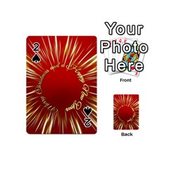 Christmas Greeting Card Star Playing Cards 54 (mini)  by Nexatart