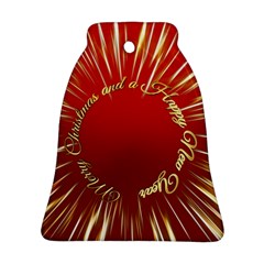 Christmas Greeting Card Star Bell Ornament (two Sides)