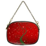 Christmas Modern Day Snow Star Red Chain Purses (Two Sides)  Front