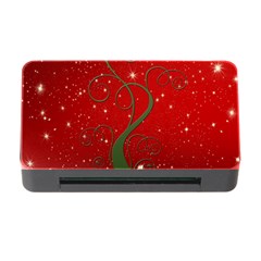 Christmas Modern Day Snow Star Red Memory Card Reader With Cf