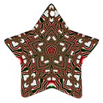 Christmas Kaleidoscope Star Ornament (Two Sides) Back