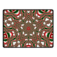 Christmas Kaleidoscope Fleece Blanket (small) by Nexatart