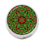 Christmas Kaleidoscope Pattern 4-Port USB Hub (Two Sides)  Back